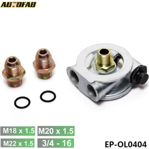 Racing/Rally/Motorsport Oil Cooler Thermostatic Sandwich Plate (Fitting: AN10 or AN8) AF-OL0404