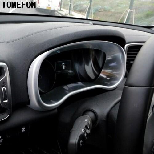 TOMEFON Auto Accessories For KIA Sportage 2016 2017 Car ABS Matte Dashboard Decorative Sequins Cover Trim Inner Car Covers