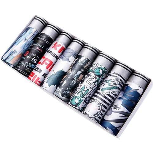 2/4pcs Fashion Design Breathable Boxer Trunk Men Comfortable Underwear Sexy Underpants Cueca Masculina Homme Marca Boxer