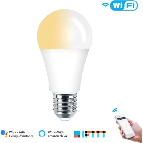 Smart LED bulb 2700K-6500K Tuya Smart Life Mobile APP wifi control smart home