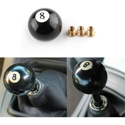 Universal Gear Knob Ball Billiard Round Manual Gear Shift Lever Shifter knob Black Shaped JDM 4 5 6 Speed