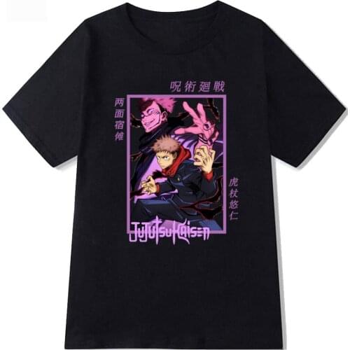 Jujutsu Kaisen T Shirt Ryomen Sukuna Yuji Itadori Print Cool T Shirt Men Women Funny Anime Tee Shirt Clothes Streer Style Top