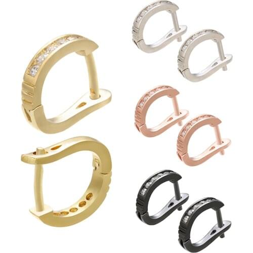 ZHUKOU 13x15mm Brass Chic Fashion Retro women Earrings Charm elegant Jewerly Ear ring Accessories model:VE93