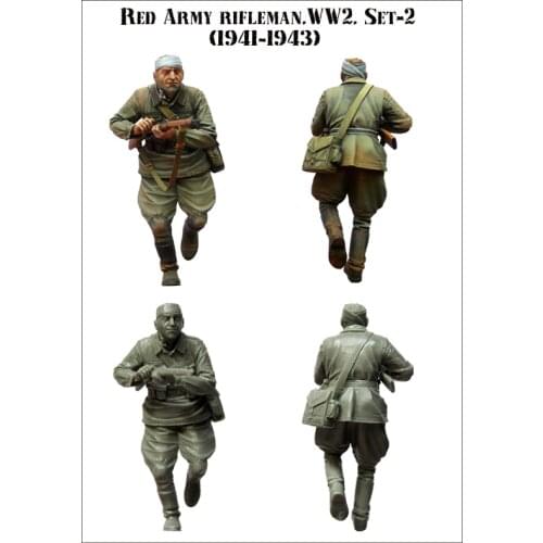 1/35 Resin Figures Model Kit-C199 WW2 RIFLEMAN RED ARMY Unassembled unpainted