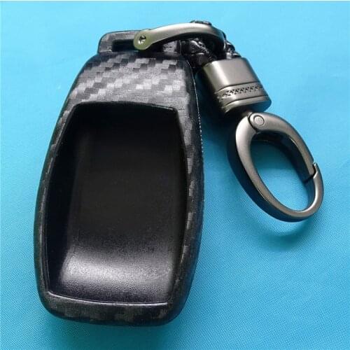 1 Pcs Carbon Fiber Silicone Car Key Cover Case For Mercedes Benz 2017 E-Class E43 W213 E300 E400 Car Key Protect Case Bag