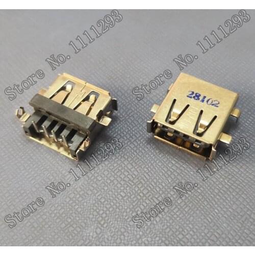 10pcs/lot USB Jack Connector for Asus K43S A52 K52 K52DE K52DR K52DY K52F JC JE JU JT JR JZ X52 X52J X52F P43S etc USB2.0 Port