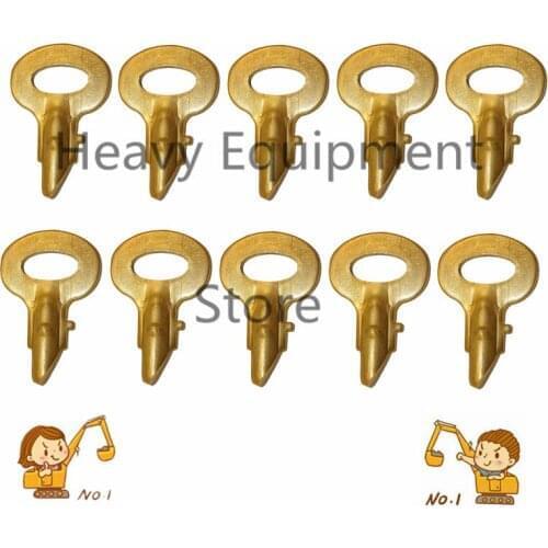 10 Pcs Aftermarket Ignition Key For Allis Chalmers DJS Tractor Parts Replaces 72162639 9542 free shipping