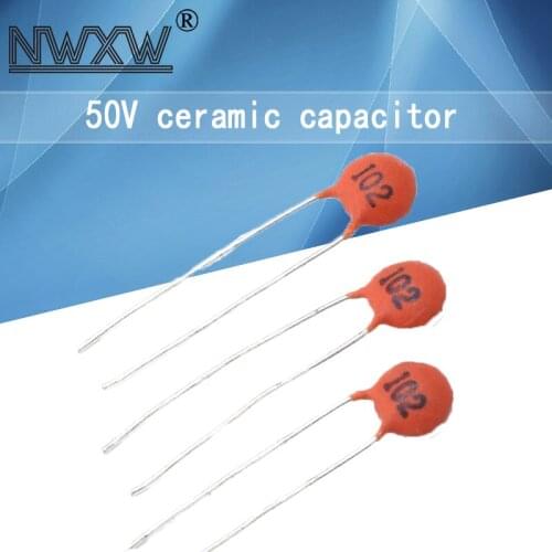 100pcs/lot 50V 1pF~100nF ceramic capacitors 0.1uF 104 4.7PF 10PF 22PF 33PF 47PF 100PF 101 220PF 221 330PF 470PF 1NF 103 47NF 473
