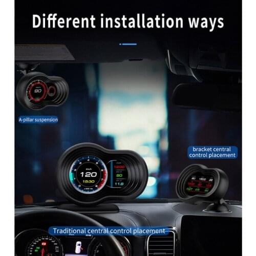 124B F9-OBD HUD-Head Up Display Digital GPS Smart Speedometer Overspeed Alarm Meter