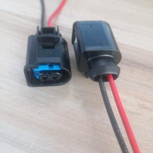 2pcs/lot 2 Pin/Way High Pressure Oil Pump Plug Connector Wire Cable Pigtail For Audi A4LA6LQ5 VW Tiguan Golf 7 4D0 971 992A