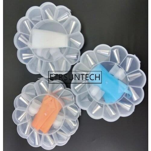 50sets Piping Pastry Bag Stainless Steel Nozzle Set Icing Piping Tubes Bakeware Cake Dessert Decorators