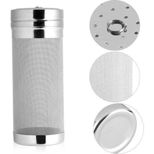 7x18/ 7x30cm 300 Micron Stainless Steel Hop Mesh Filter Homemade Brew Beer Wine Bucket Hop Strainer Dry Hopper For Home Brew