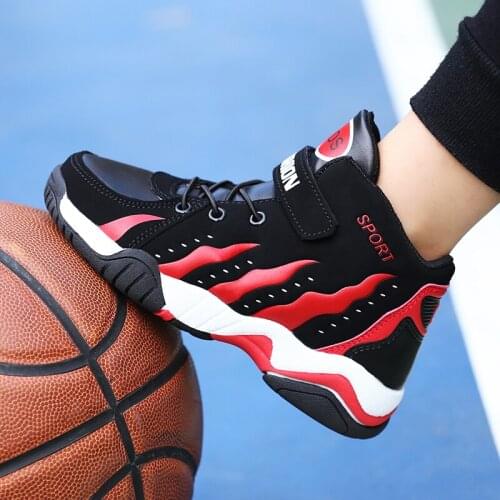 Children Basketball Shoes Comfortable Boys Kids Girls Sport Training Shoes Black White Kids Boy Athletic Basketball Sneakers