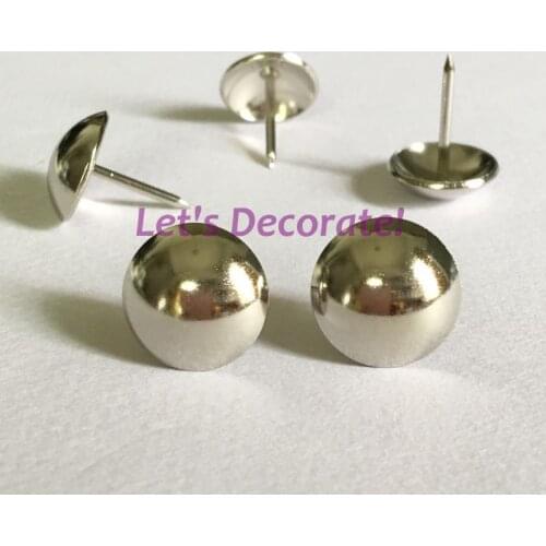 Free DHL shipping 1500pcs/lot 16mm Nickel Plated Home or Garden Decorative Tack, Hobnail, Upholstery Nail