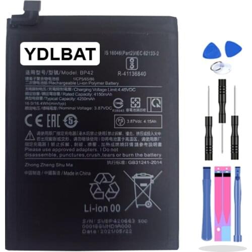 BP42 Battery For Xiaomi Mi 11 Lite BP42 Genuine Replacement Phone Battery 4250mAh