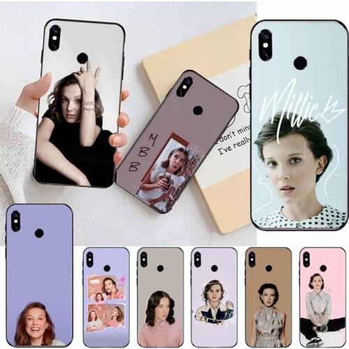Millie Bobby Brown Phone Cases For Xiaomi Redmi note 7 8 9 t k30 max3 9 s 10 pro lite Luxury brand shell funda coque