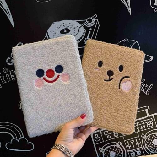 Lovely Little Bear Smile Face Tablet Case For iPad 6th Air 1 2 3 Mini 4 5 Pro 9.7 12.9 2017 2018 2020 Cover With Pencil Holder