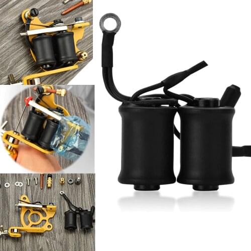 Black Tattoo Machine Gun Coils 10 Wraps Set Parts Supply Tattoo & Body Art Professional Tattoo Accesories for Shader Liner