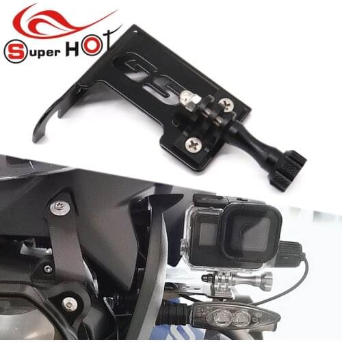 For BMW R1200GS R1200LC R1250GS Adventure R 1200 GS E LC ADV Front Left Bracket for GO PRO Dash Cam Motorcycle Accessories