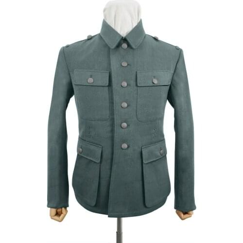 GUDA-071 WWII German M43 Heer NCO Fieldgrey Gabardine tunic Feldbluse