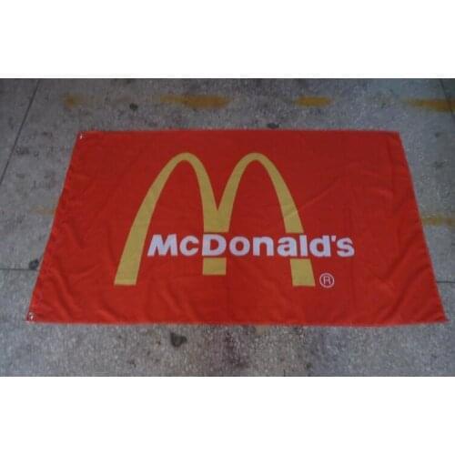 For mcdonald flag,mcdonald banner,90*150CM polyster flagking flag