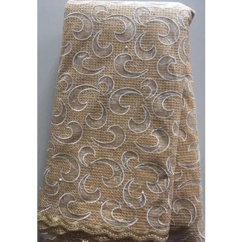 French lace fabric african lace fabric 2020 high quality lace net Lace Embroidery French Tulle Lace Fabric For Wedding YLL3075