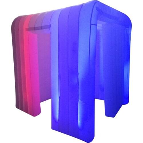 FUNWORLD Photo Booth Wedding Tent With Light Rentable Octagon Wall Enclosure For Party Inflatable Photobooth