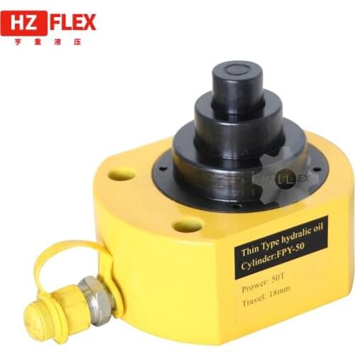 Low Height Hydraulic Cylinder DFPY-501 Hydraulic Jack with tonnage of 50T, work travel of 65mm