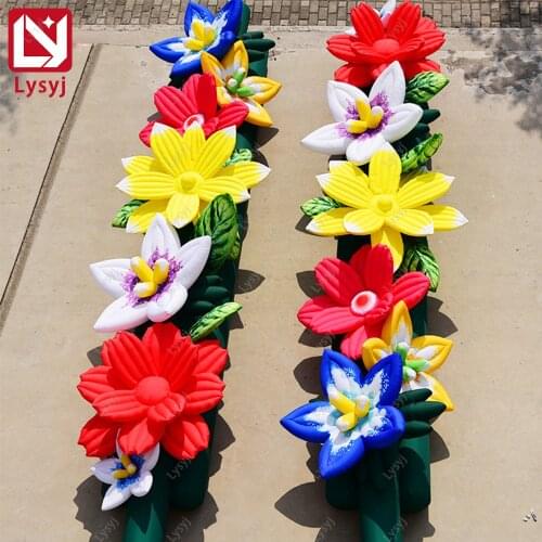 Customized Oxford Creactive Giant Inflatable Flower Plants Theme Park Bar Surpermarket Stage Playground Decoration