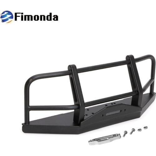 Metal Front Bumper For 1/10 RC Car Traxxas TRX4 Axial SCX10 & SCX10II 90046 90047 D90 D110 Rock Crawler Upgrade Parts
