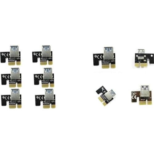 Mini USB3.0 Image Card Riser Card PCI-E 1X to 16X Mining Extension Adapter Mining Extender Mining Accessories