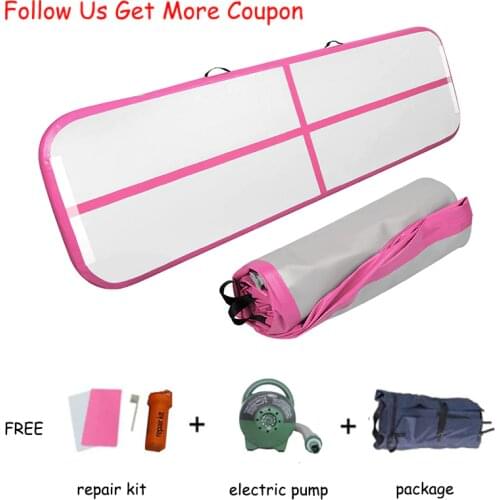 Free Shipping Inflatable Air Track Gymnastics Exercise Yoga Tumbling Mat for Home Fitness Workout Gym Mats Pilates Equipment
