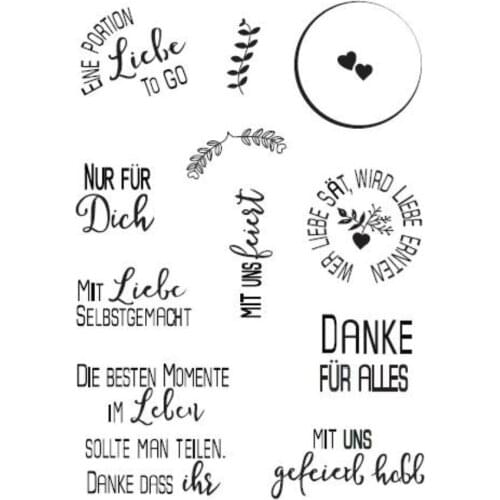 German Transparent Clear Stamp for DIY scrapbooking/Card Making C815