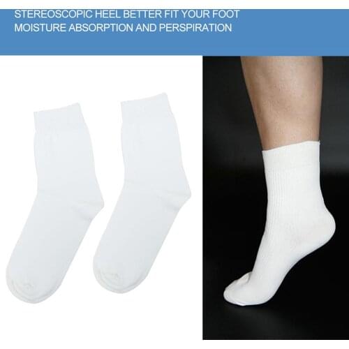 1 Pair unisex Far Infrared Fiber Nano Socks Breathable Moisture Physiotherapy Health Care foot Nursing Socks White Household New