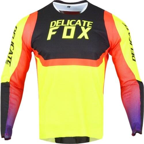 New Arrival Delicate Fox 360 Voke Long Sleeve MTB ATV Bike Riding T-shirt Mountain Bicycle Offroad Jersey