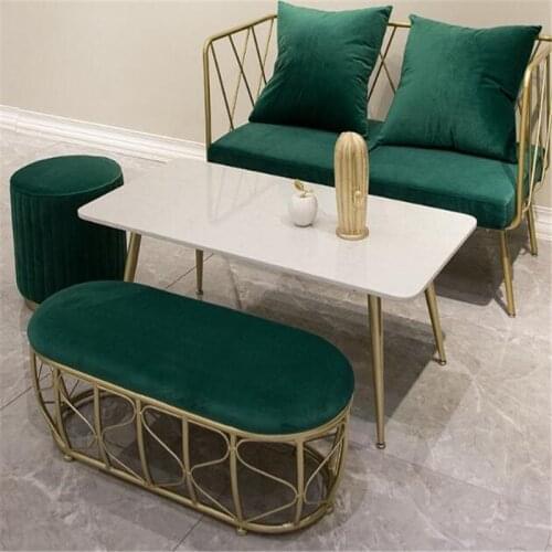 Simple and Creative Nordic Style Reception Clothing Store Studio Small Sofa and Coffee Table Combination Furniture Set
