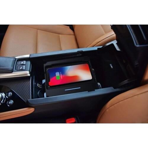 Qi Car Wireless Charger For iPhone Xs Max Xr X Samsung S10 S9 For Lexus GS 2014-2017 Intelligent Infrared Car Phone Holder