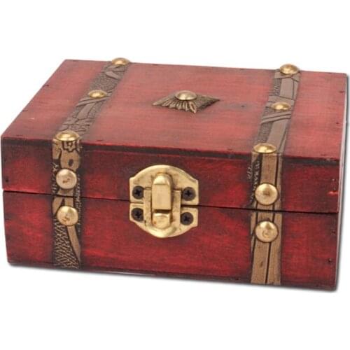 Retro Box Holder Jewelry Box Storage Case Vintage Wooden Storage Box Photography Props Gifts Cases13*12*5.4cm