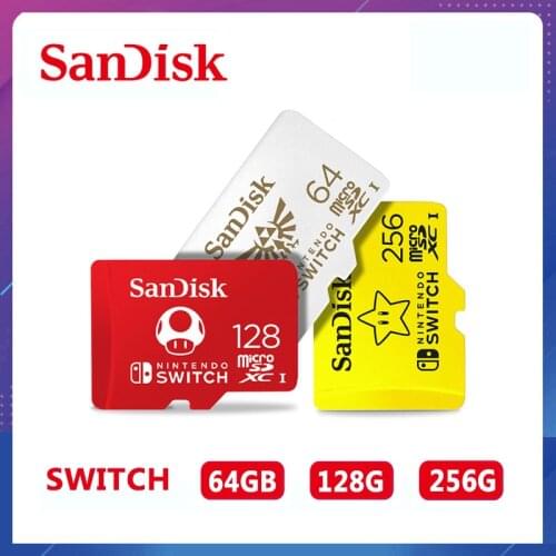 SanDisk Switch 256GB TF Card 128GB Flash Card 64GB Memory Card 4K Ultra HD High Speed For Game Expansion Card