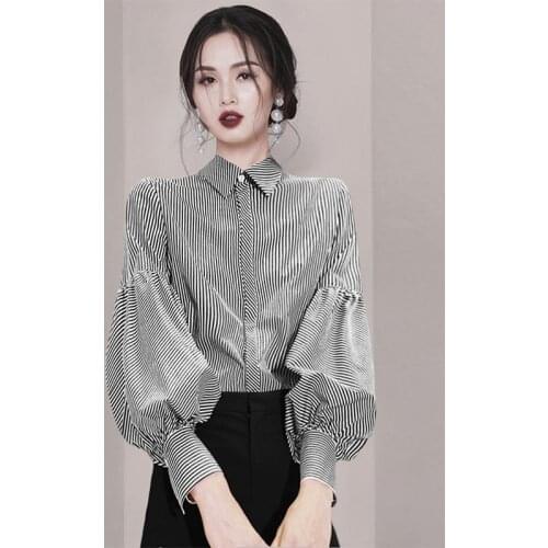 Женские рубашки в полоску SUPPORTINSERT China At AliExpress