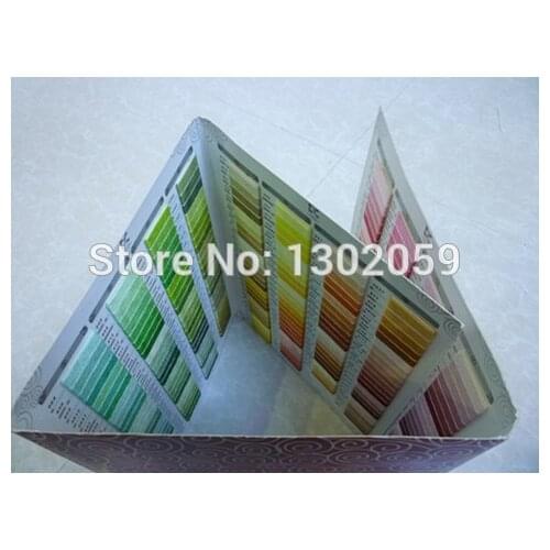 Needlework Embroidery Cross Stitch Thread Similar DMC 447 Color Map Book Embroidery Floss Thread Fast Shipping Tool