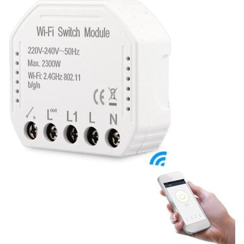 Wifi Intelligent Light Switch DIY Breaker Module APP Remote Control for Amazon Google Alexa Assistance