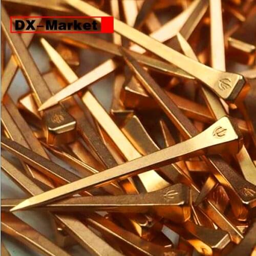 E3 E4 E5 Golden Horseshoe Nails ,Copper Plating Lengthened Horseshoe Nail ,N007