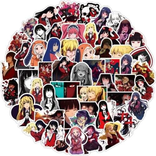 10/30/50PCS New KAKEGURUI Series Graffiti Decoration Suitcase Guitar Waterproof Sticker Toy Wholesale