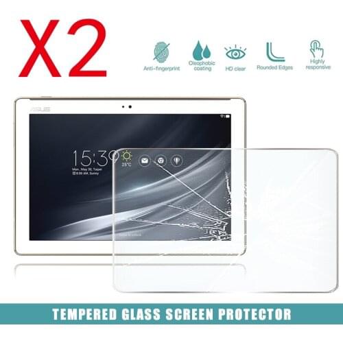 2Pcs Tablet Tempered Glass Screen Protector Cover for Asus ZenPad 10 Z301MF Full Coverage Anti-Scratch Explosion-Proof Screen