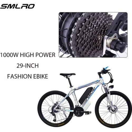29-inch Tires Folding Electric Bicycles Electric Mountain Bike Ebikes with 48V 17.5Ah Removable Lithium-ion Battery E-bike