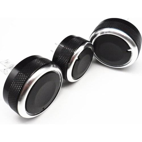 Auto Car Styling 3pcs Air Conditioning Heat Control Switch Knob AC Knob for Nissan Tiida NV200 Livina Geniss Accessories