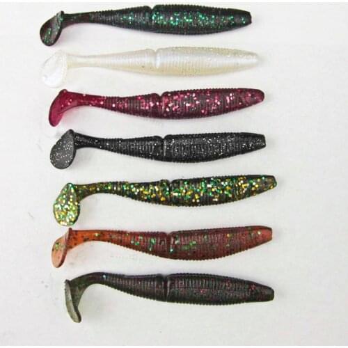 Basslegend - Fishing Freshwater Salted Super Soft Plastics Bass Pike Trout Shad Swimbait 90mm/6g T Shape Tail