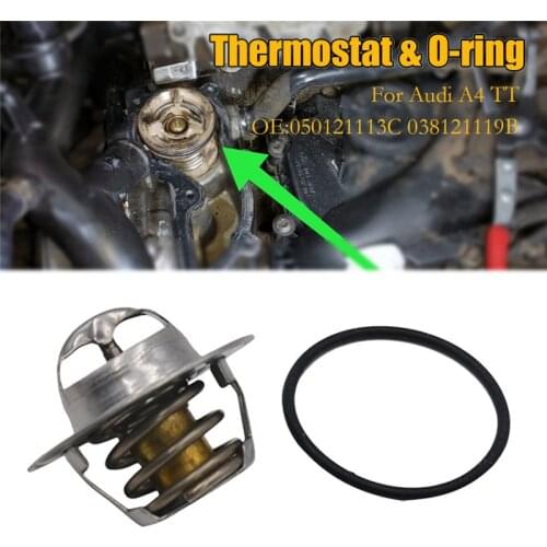 CARPRIE Thermostat & O-ring OE:050121113C 038121119B A Good Alternative Car Repair Parts Accessories jy11