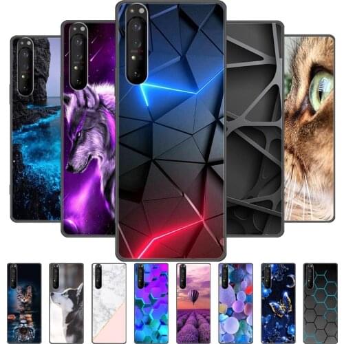 For SONY Xperia 1 II 10 II Case Silicon Back Cover Phone Case for Sony Xperia 10 II 1II L4 1 2 Cases Xperia1 Soft bumper coque